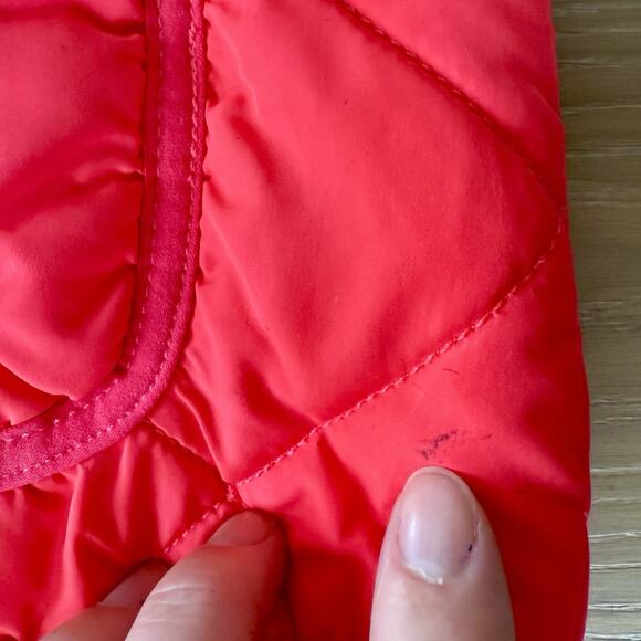 Neon Pink Quilted Vest Aeropostale Women's XL Full Zip Puffer Lightweight - Picture 7 of 9